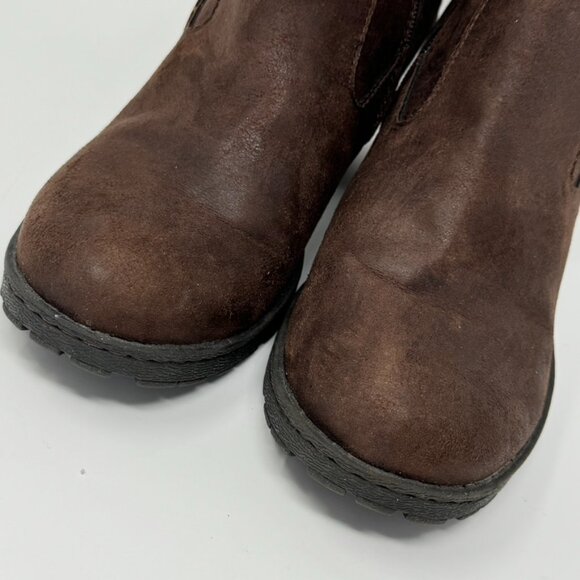 BOC Womens Brown Vegan Leather Tassel Accent Side Zip Heeled Booties Size 8.5 - Picture 4 of 15